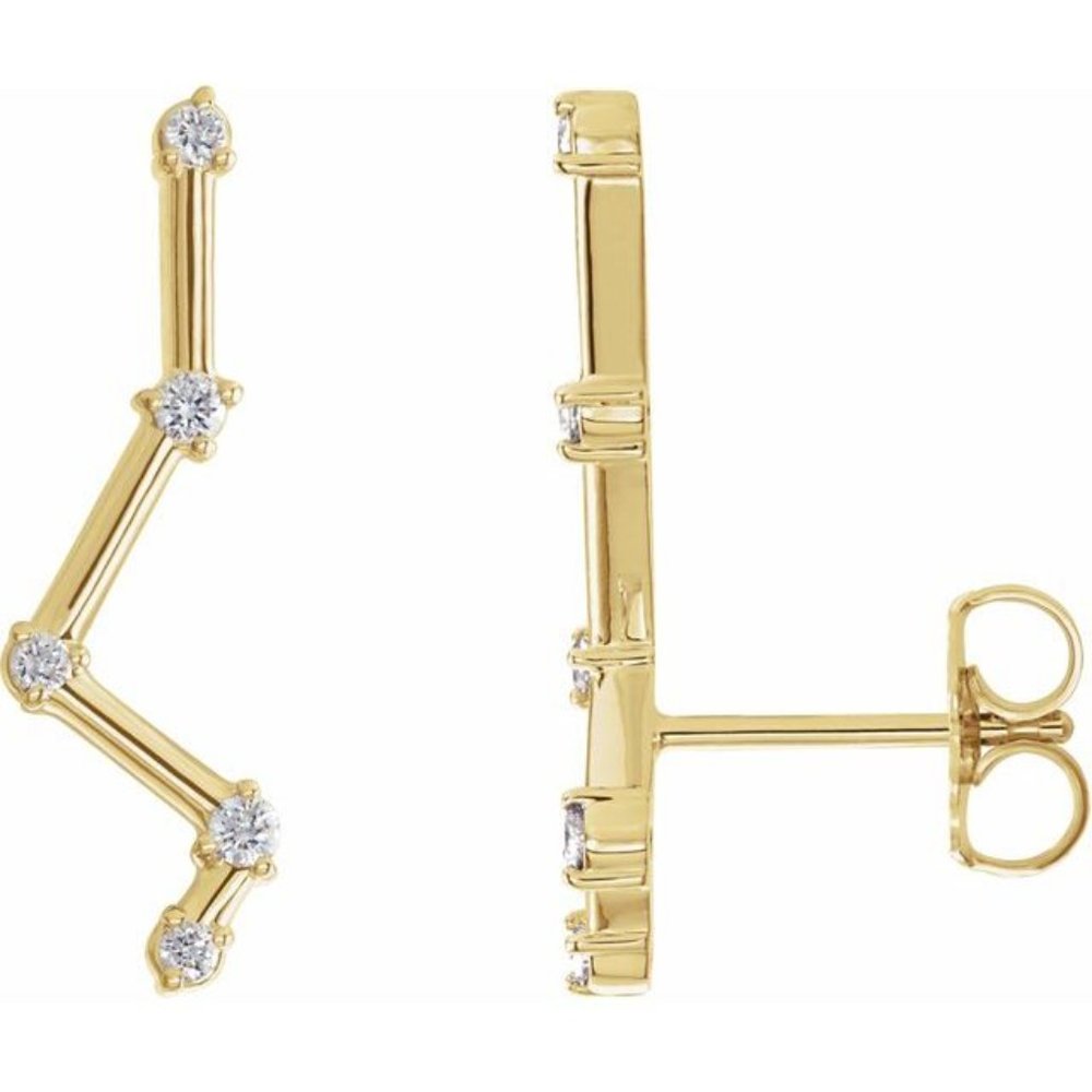 DIAMOND CONSTELLATION EAR CLIMBERS